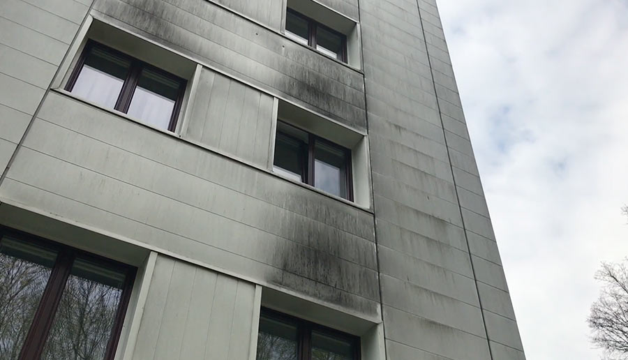 Fassadenreinigung Blechfassade
